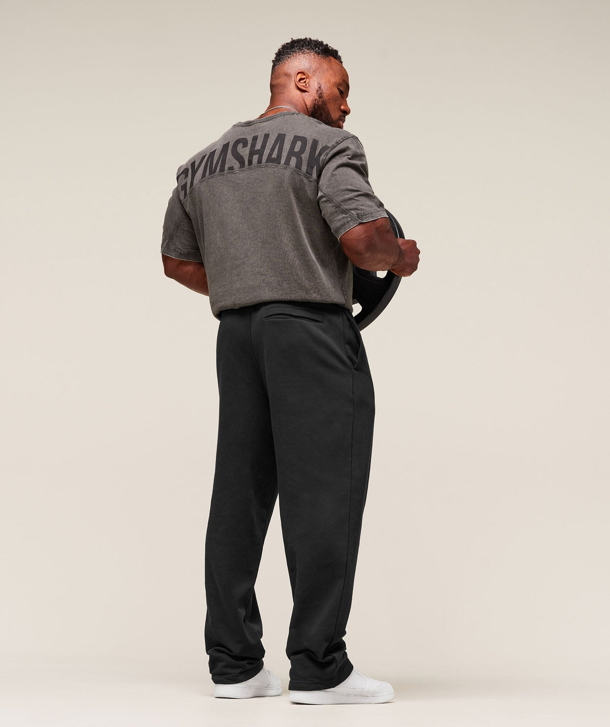 Gymshark Power Washed Tee - Onyx Grey/Acid Wash Small Ball