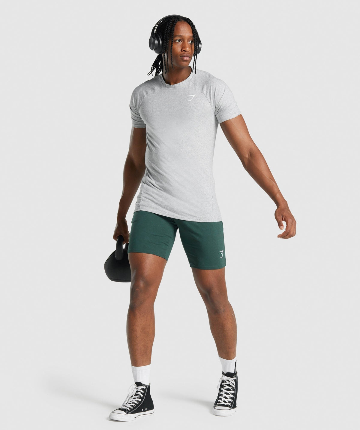 Gymshark Critical Tee - Light Grey Core Marl