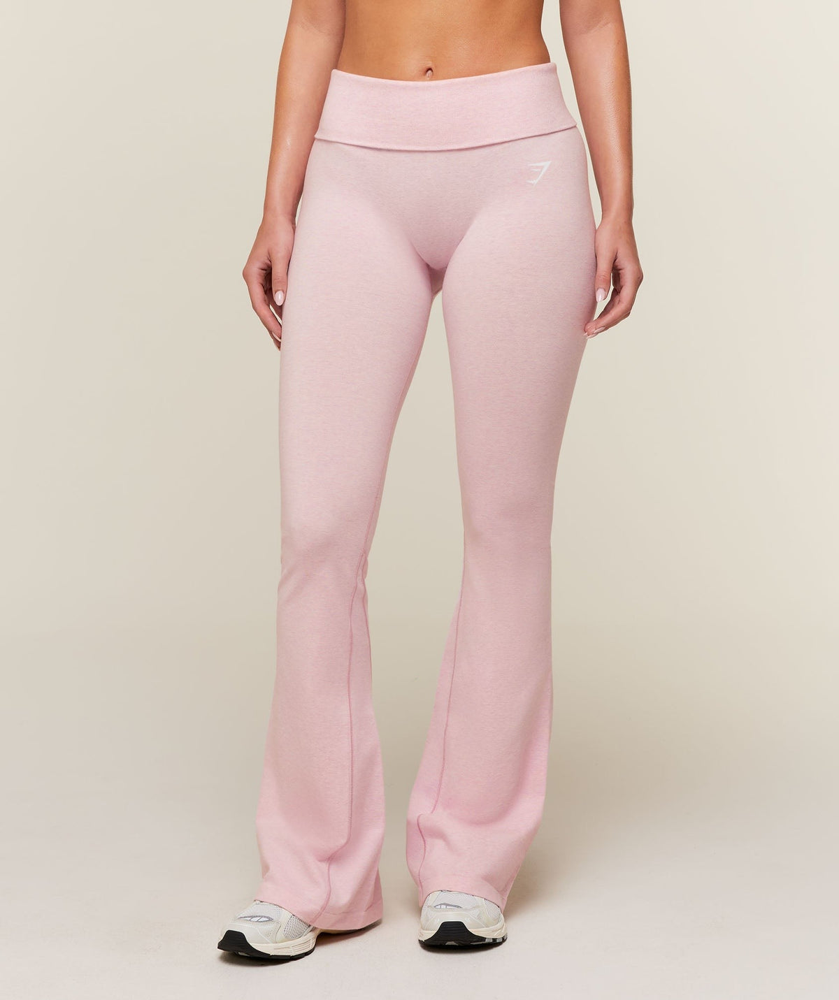 Gymshark CottonMoveTM Flared Leggings - Gentle Pink Marl
