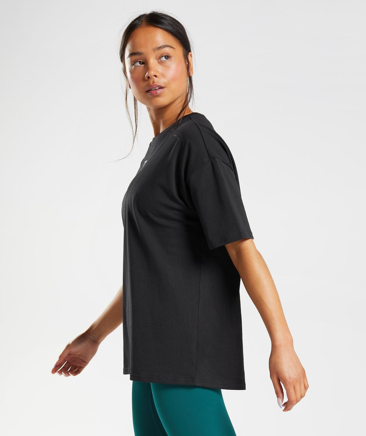 Gymshark Fraction Oversized Tee - Black/White