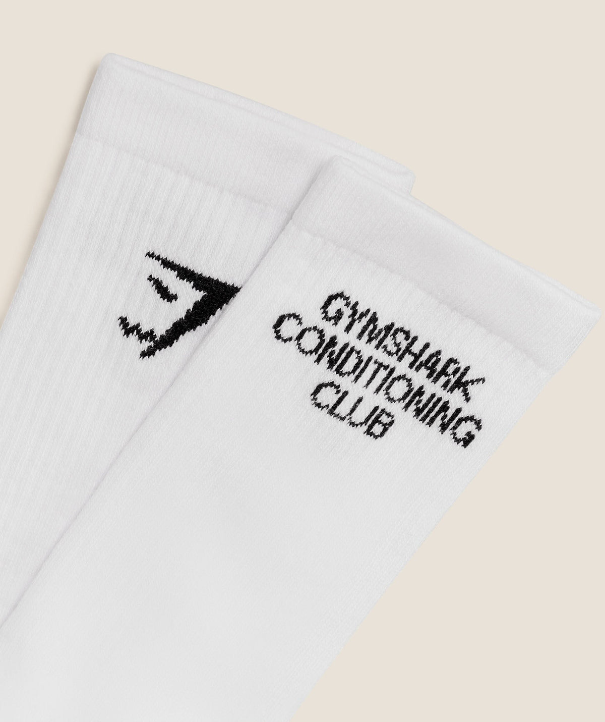 Gymshark Conditioning Club Graphic Crew Sock 3pk - White