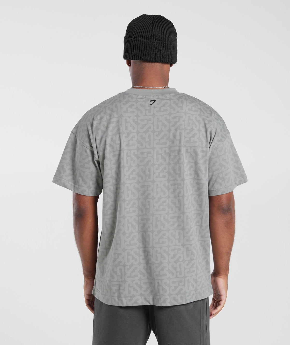 Gymshark Monogram Tee - Smokey Grey/Smokey Grey