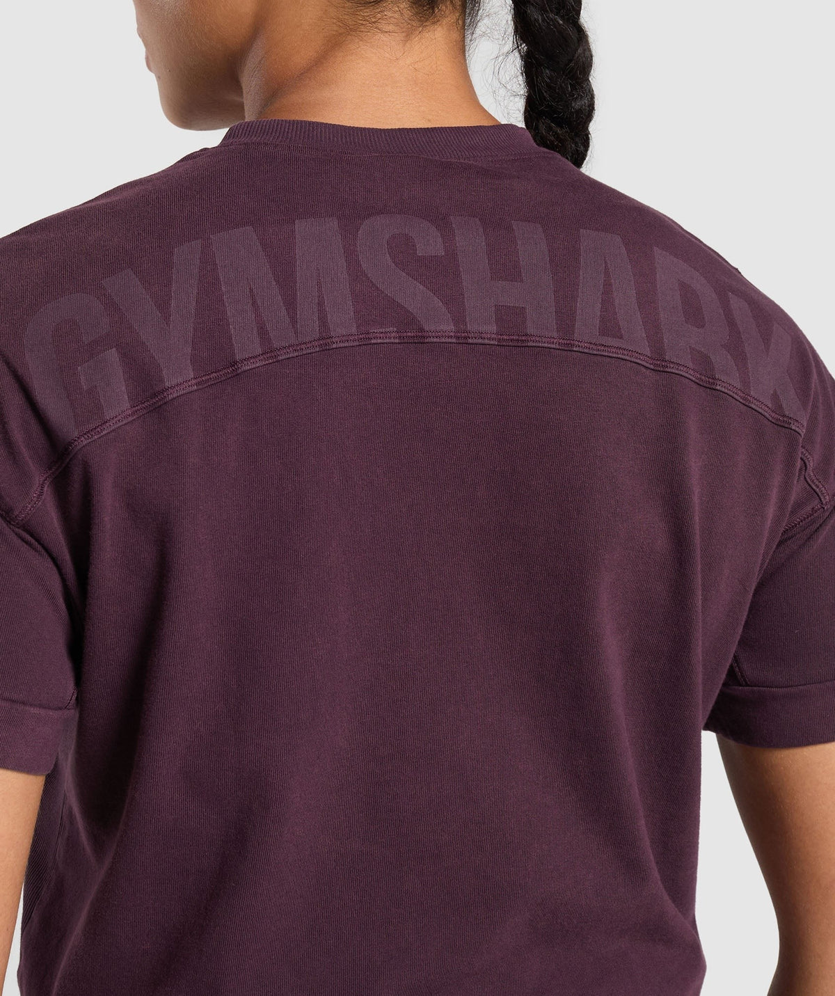 Gymshark Power Tee - Depth Purple/Acid Wash Small Ball