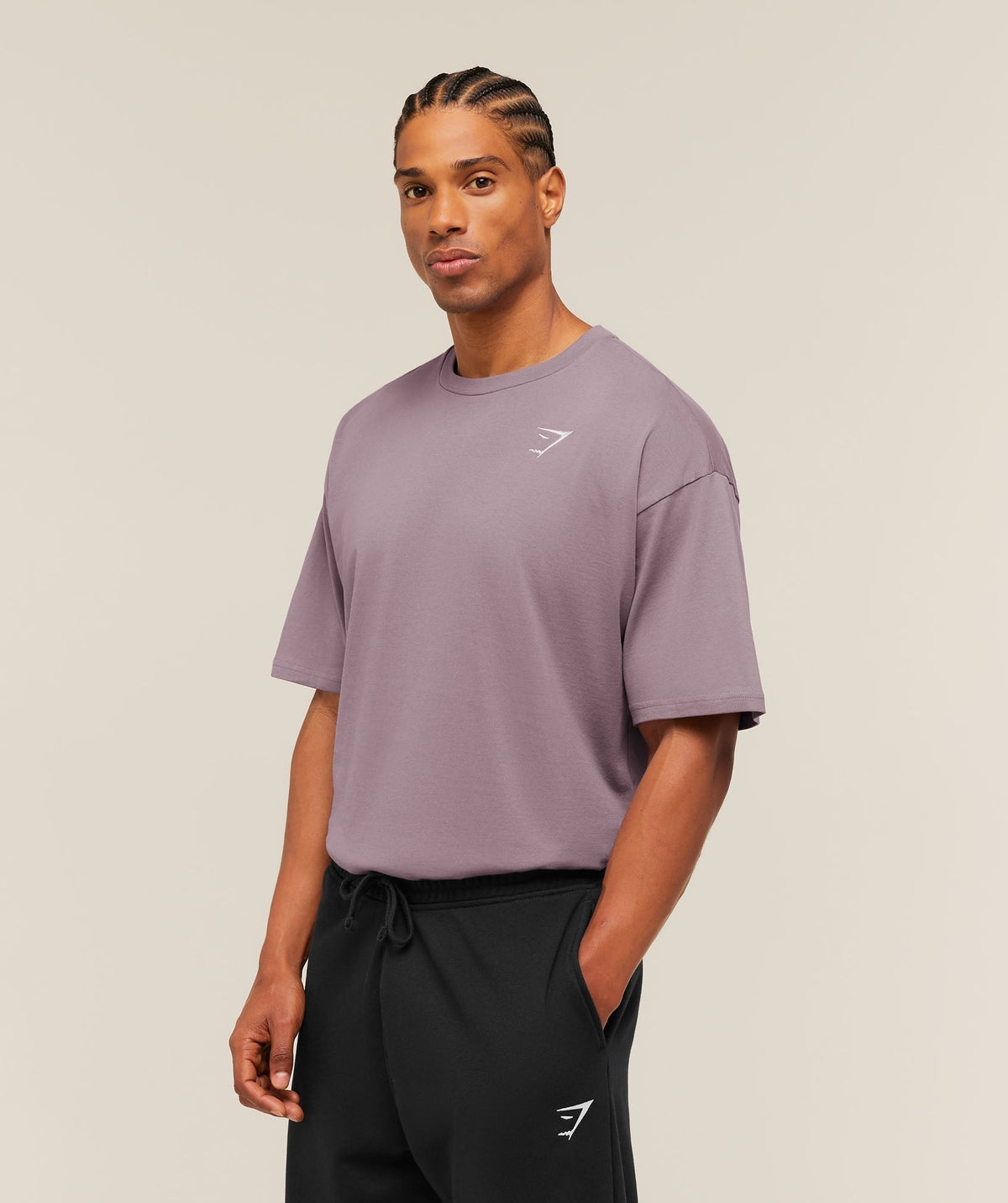 Gymshark Crest Oversized Tee - Dusk Purple