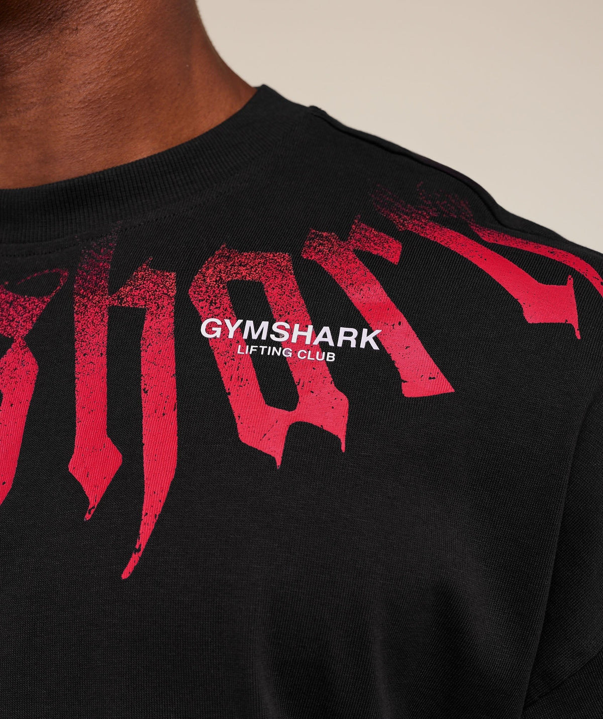 Gymshark Fade Graphic Long Sleeve Tee - Black