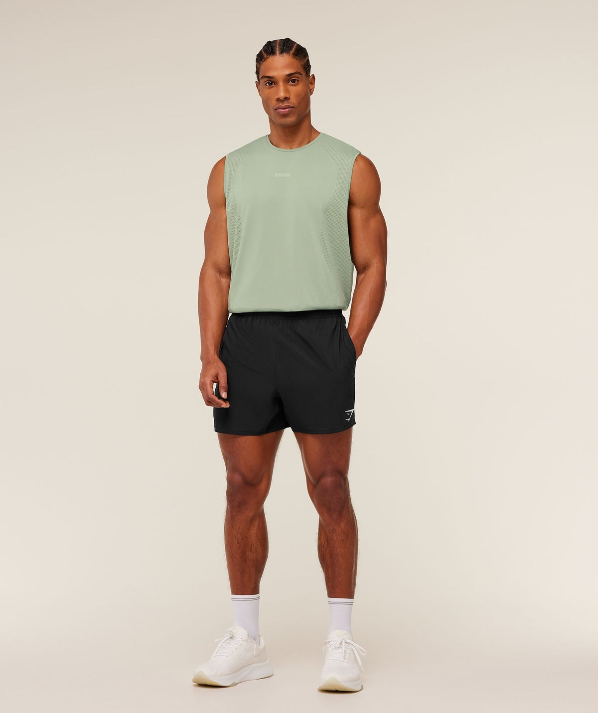 Gymshark Distance Seamless Tank - Haze Green