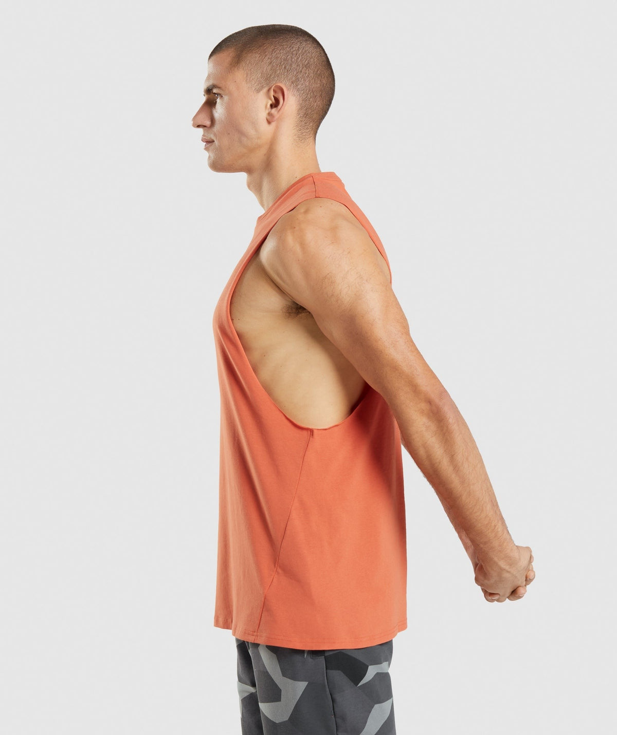Gymshark Critical Drop Arm Tank - Clay Orange