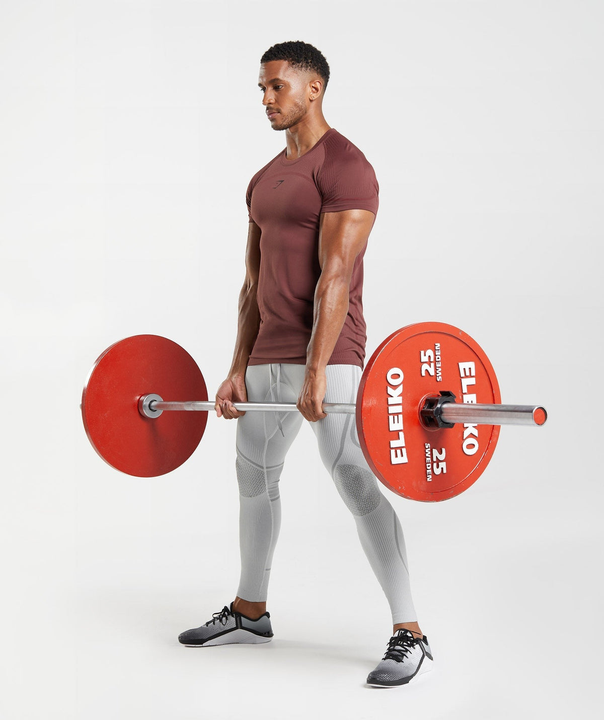 Gymshark 315 Seamless Tee - Cherry Brown
