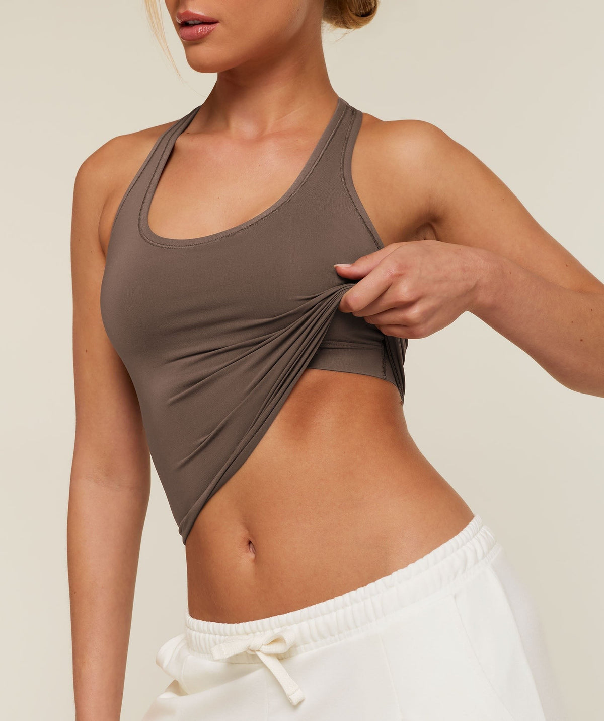 Gymshark FeatherFormTM Tank - Soft Brown