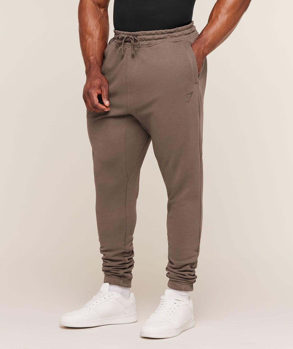 Gymshark Power Wordmark Jogger - Soft Brown