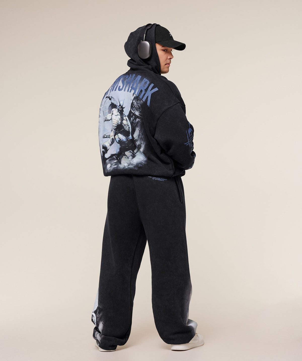 Gymshark Frazetta Graphic Hoodie - Black