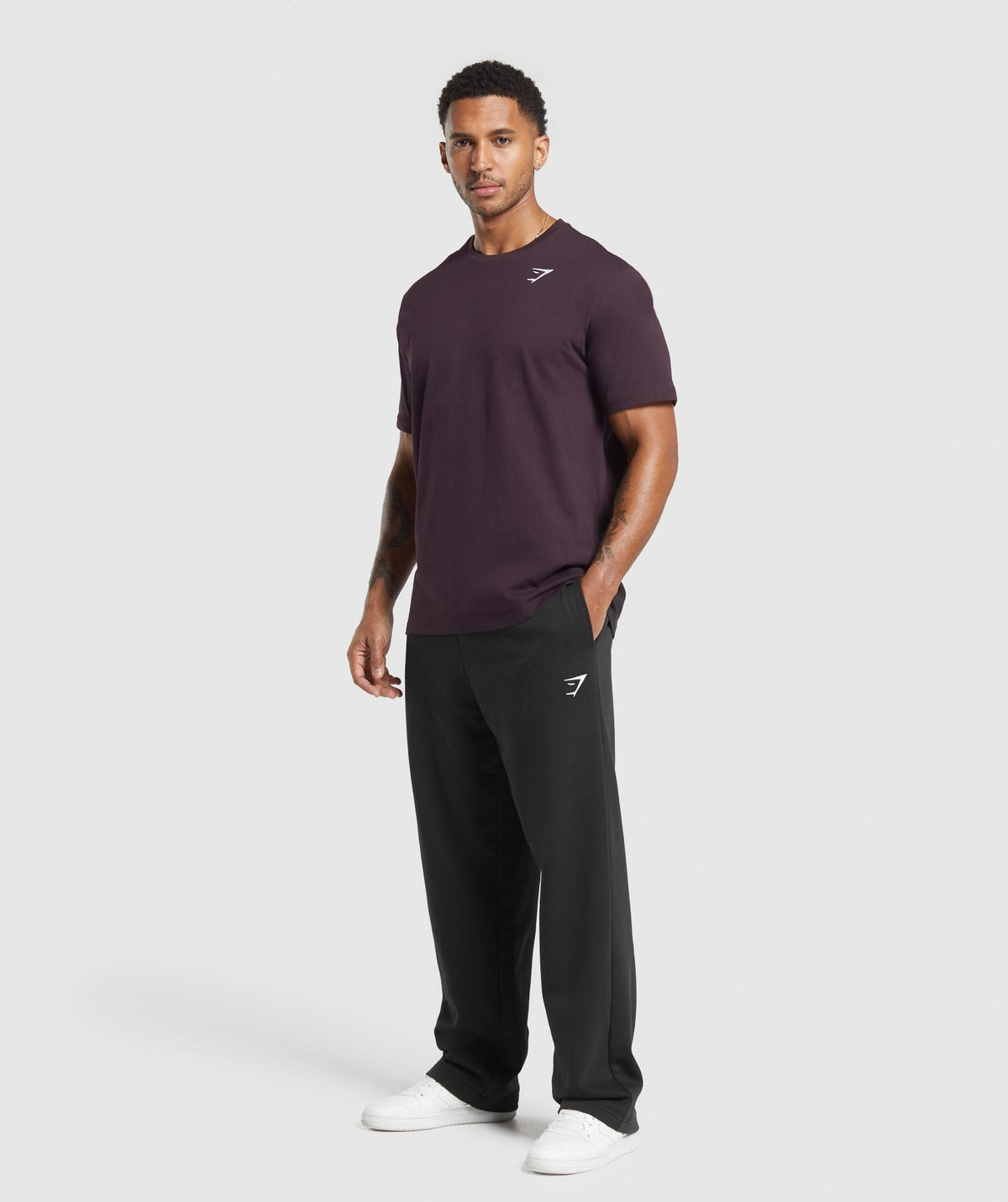 Gymshark Crest Tee - Plum Brown