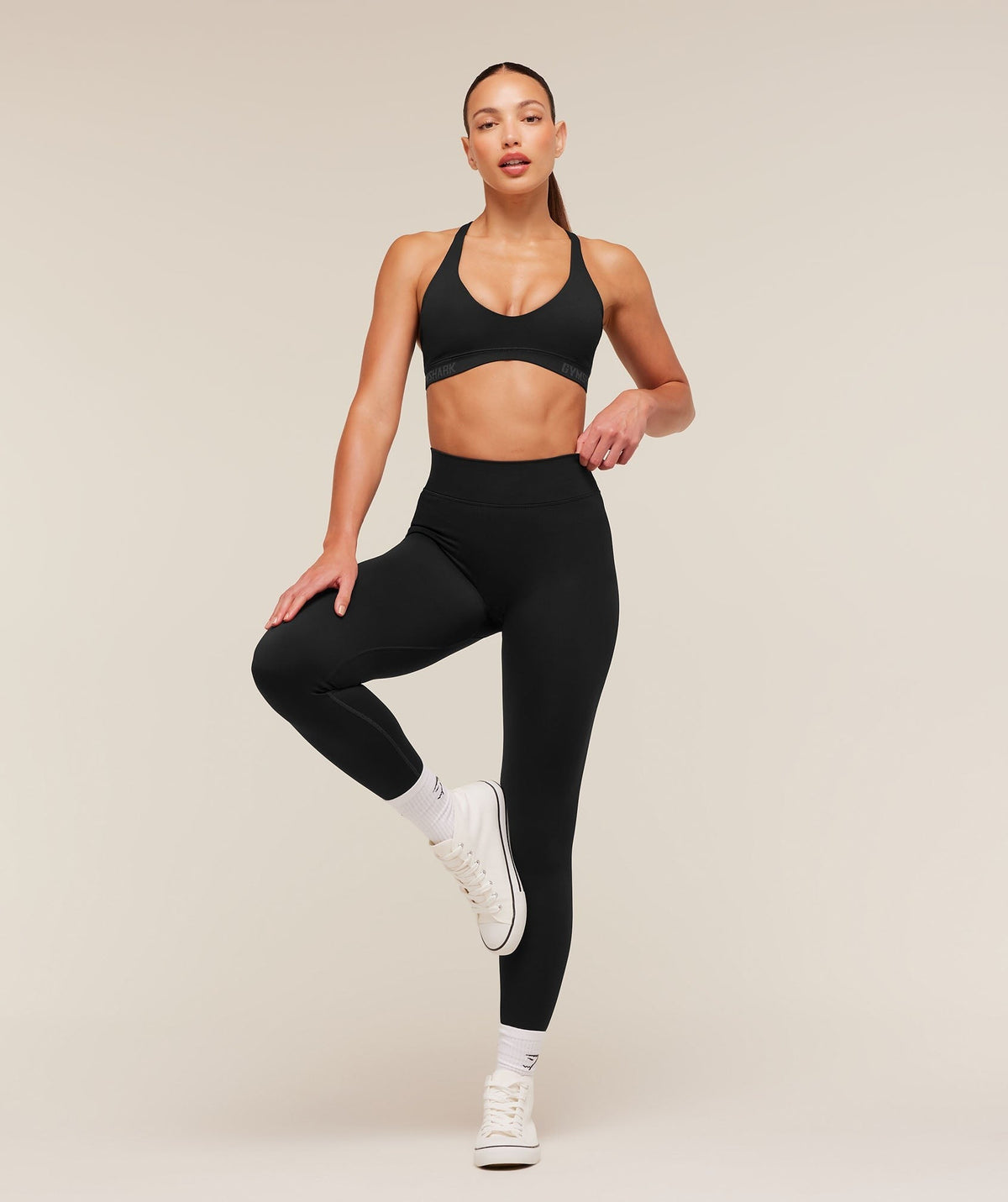 Gymshark Flex V4 Sports Bra - Black/P885