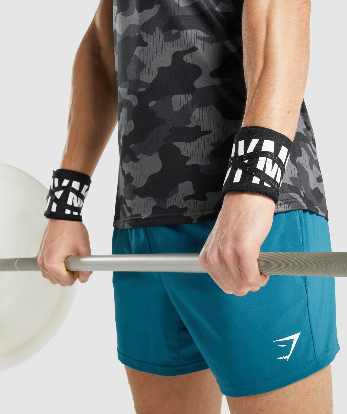 Gymshark Wrist Straps (Self Tie) - Black