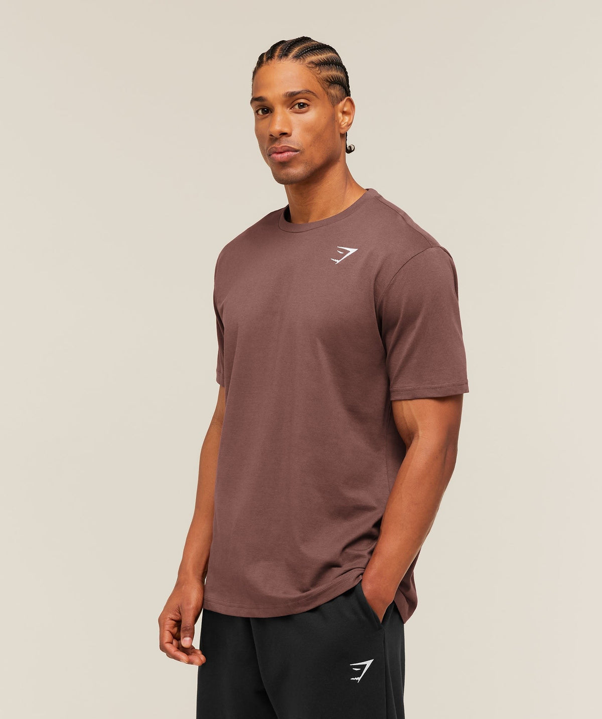 Gymshark Crest Tee - Espresso Brown