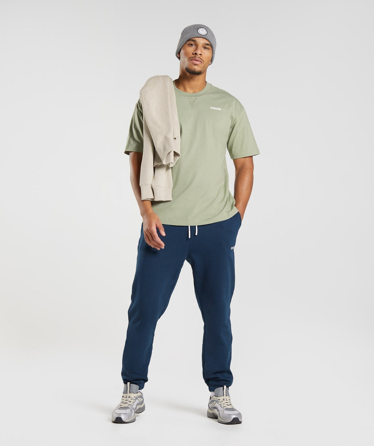 Gymshark Rest Day Sweats Tee - Sage Green