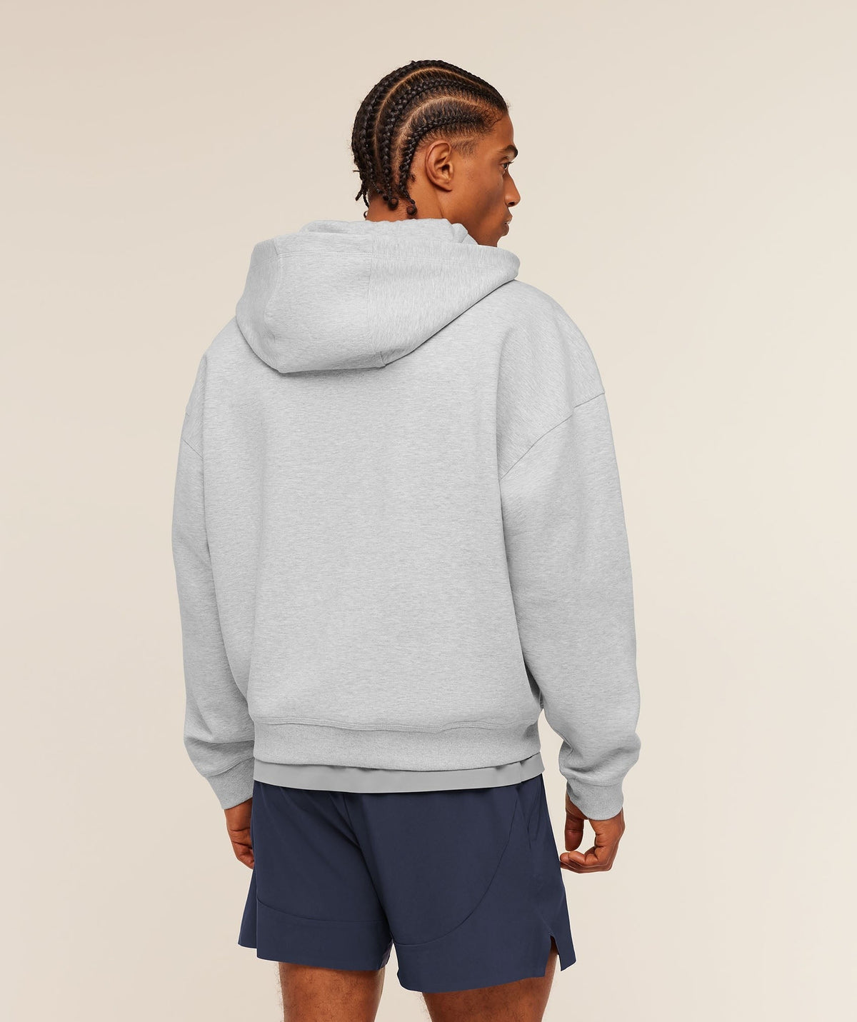Gymshark Evolve Lightweight Zip Through Hoodie - Soft Grey Marl