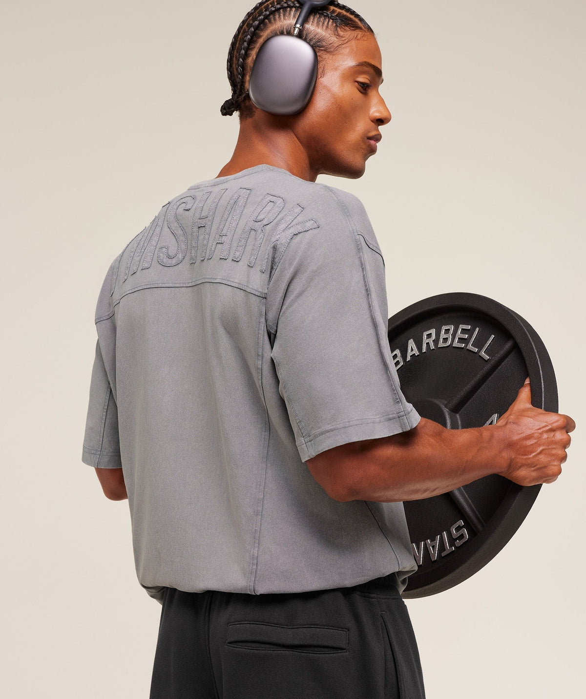 Gymshark Power Washed Tee - Medium Grey