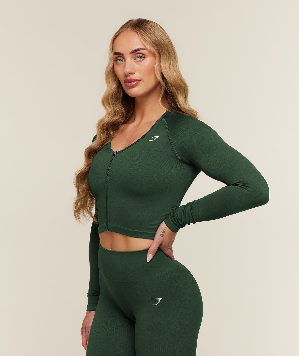 Gymshark Adapt Solid Jacket - Earth Green