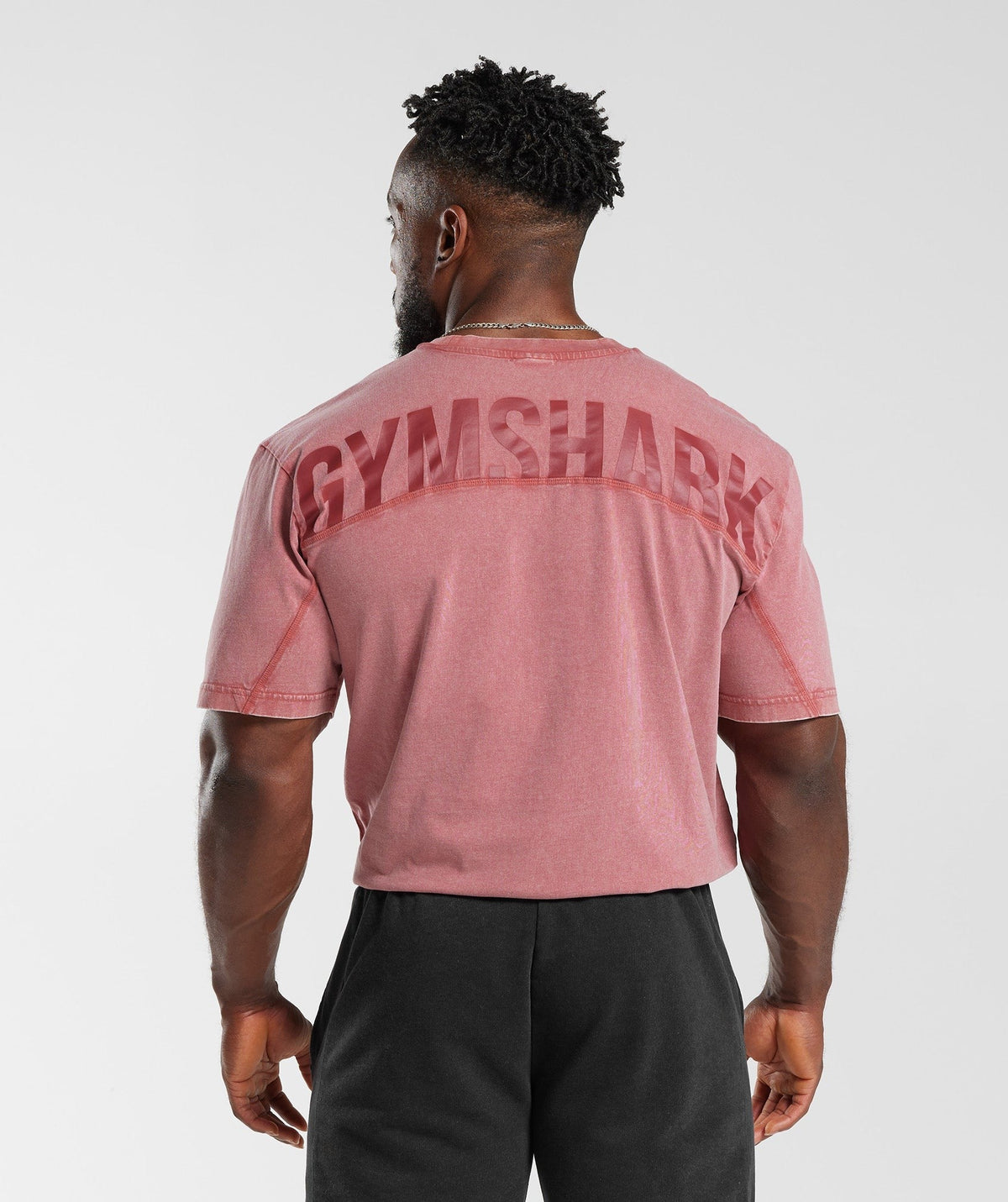 Gymshark Power Washed Tee - Sundried Red