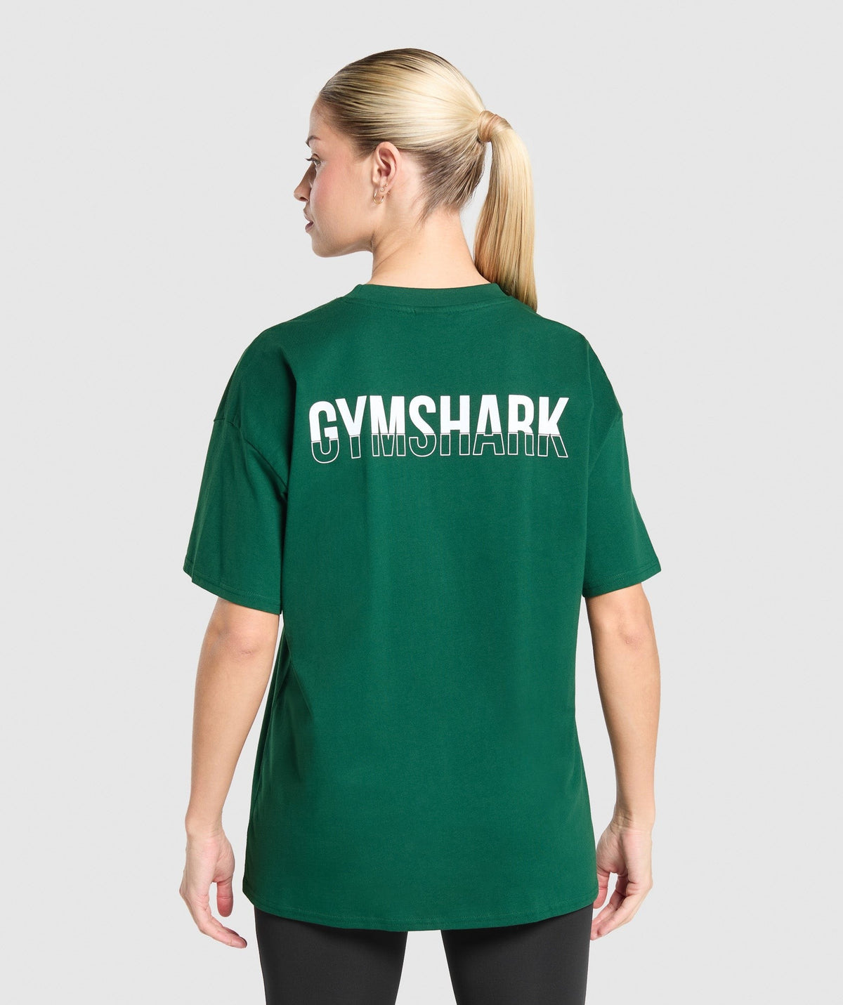 Gymshark Fraction Oversized Tee - Conditioning Green
