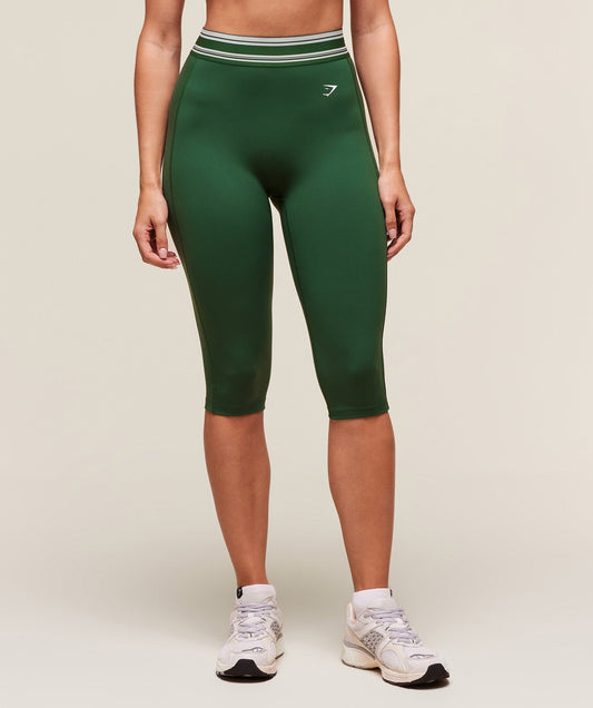 Gymshark Retro Capri Leggings - Classic Green