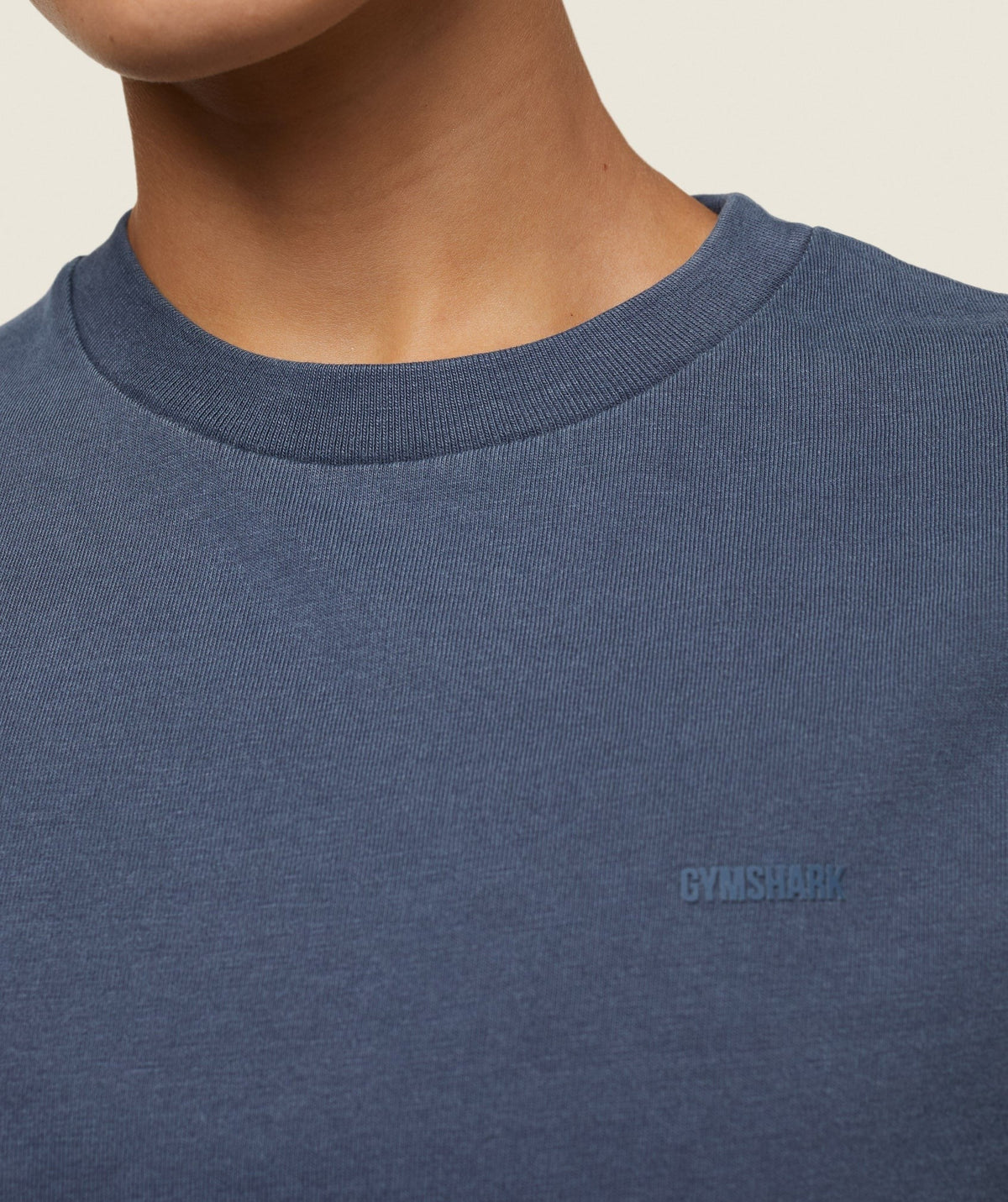 Gymshark Comfort Regular SS Top - Heavy Blue/Pigment Garment Dye + Wash
