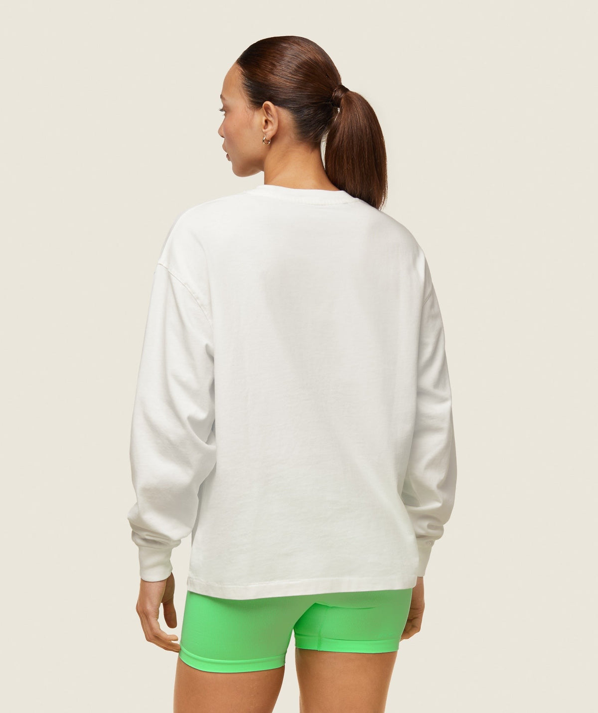 Gymshark Comfort Regular LS Top - Soft White