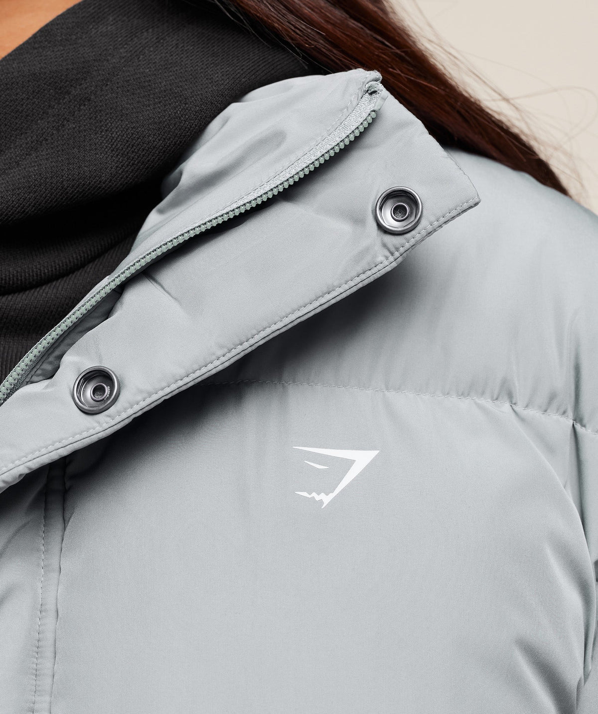 Gymshark Puffer Jacket - Denim Grey