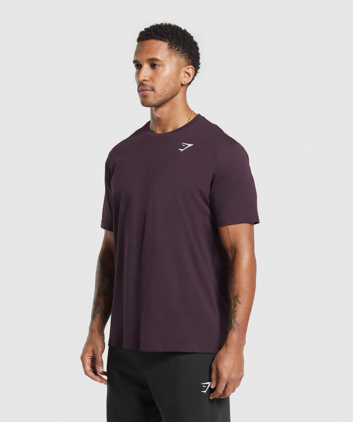 Gymshark Crest Tee - Plum Brown
