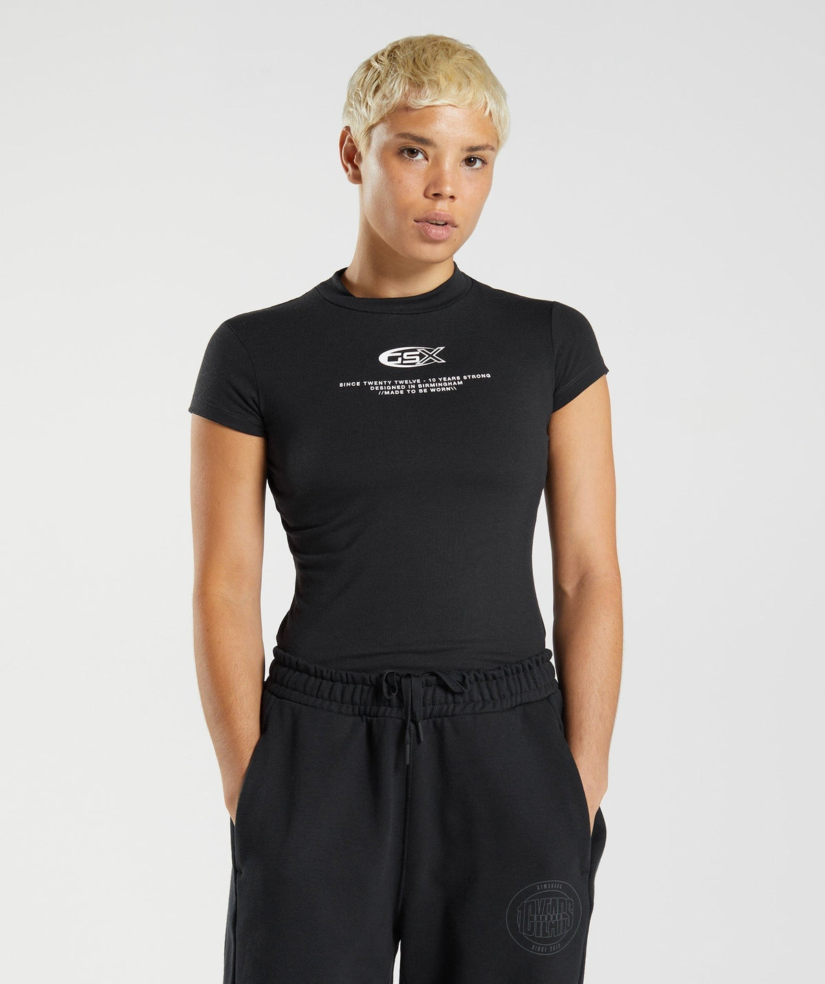 Gymshark GS 10 Year Tee - Black