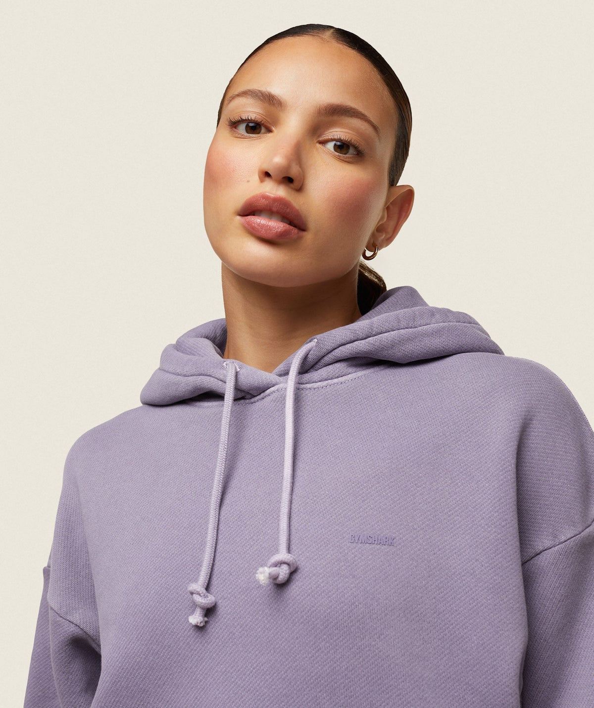 Gymshark Comfort Oversized Hoodie - Fog Purple/Pigment Garment Dye + Wash
