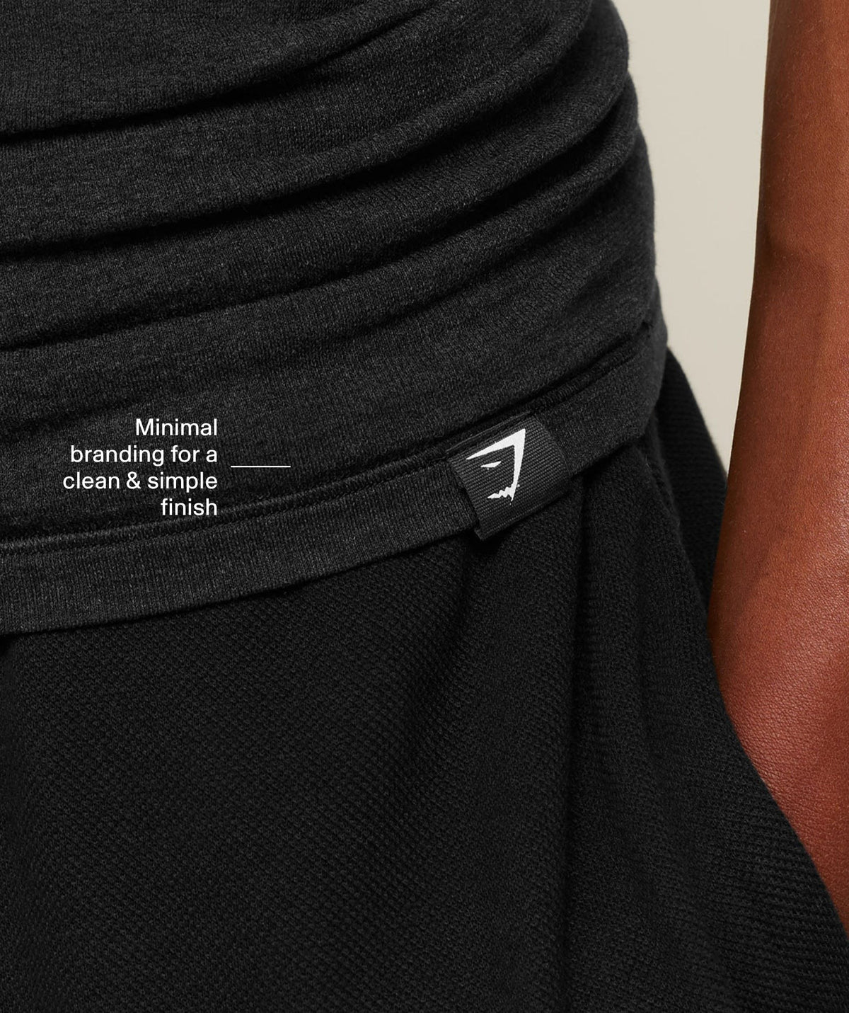Gymshark Cotton Seamless Tee - Black Marl