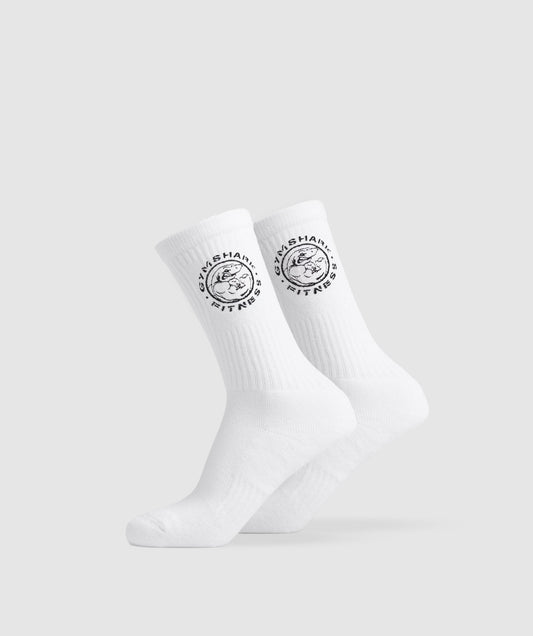 Gymshark Legacy Crew 2pk - White