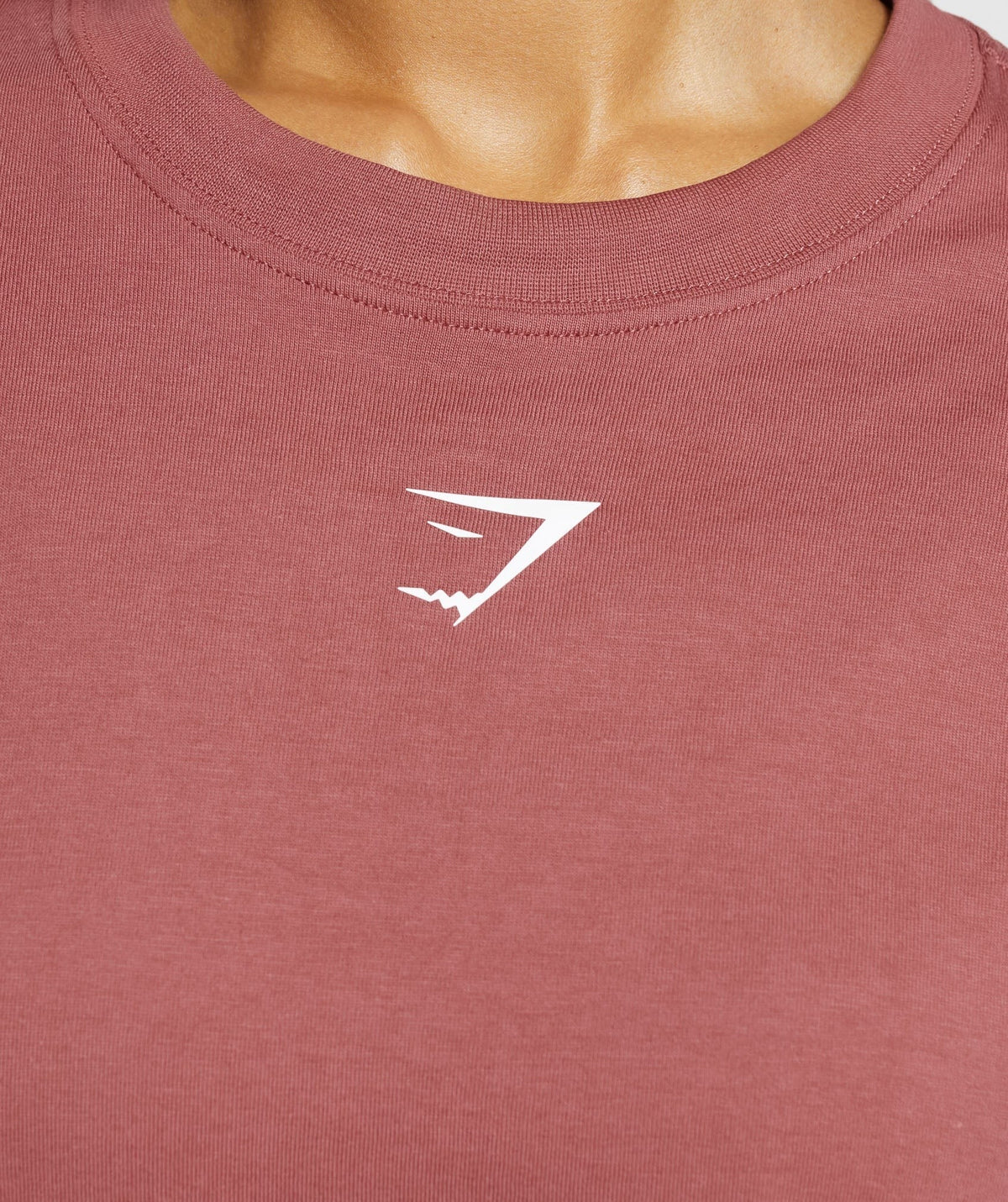 Gymshark Fraction Oversized Tee - Soft Berry