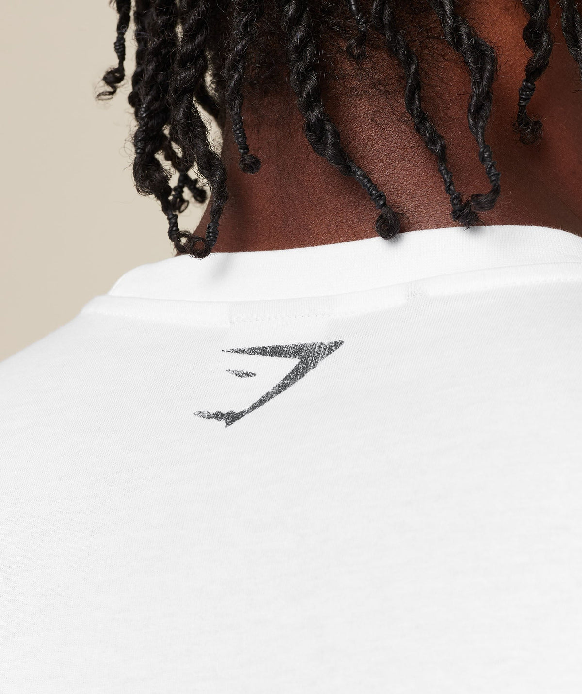 Gymshark Faded Collegiate Graphic Tee - White
