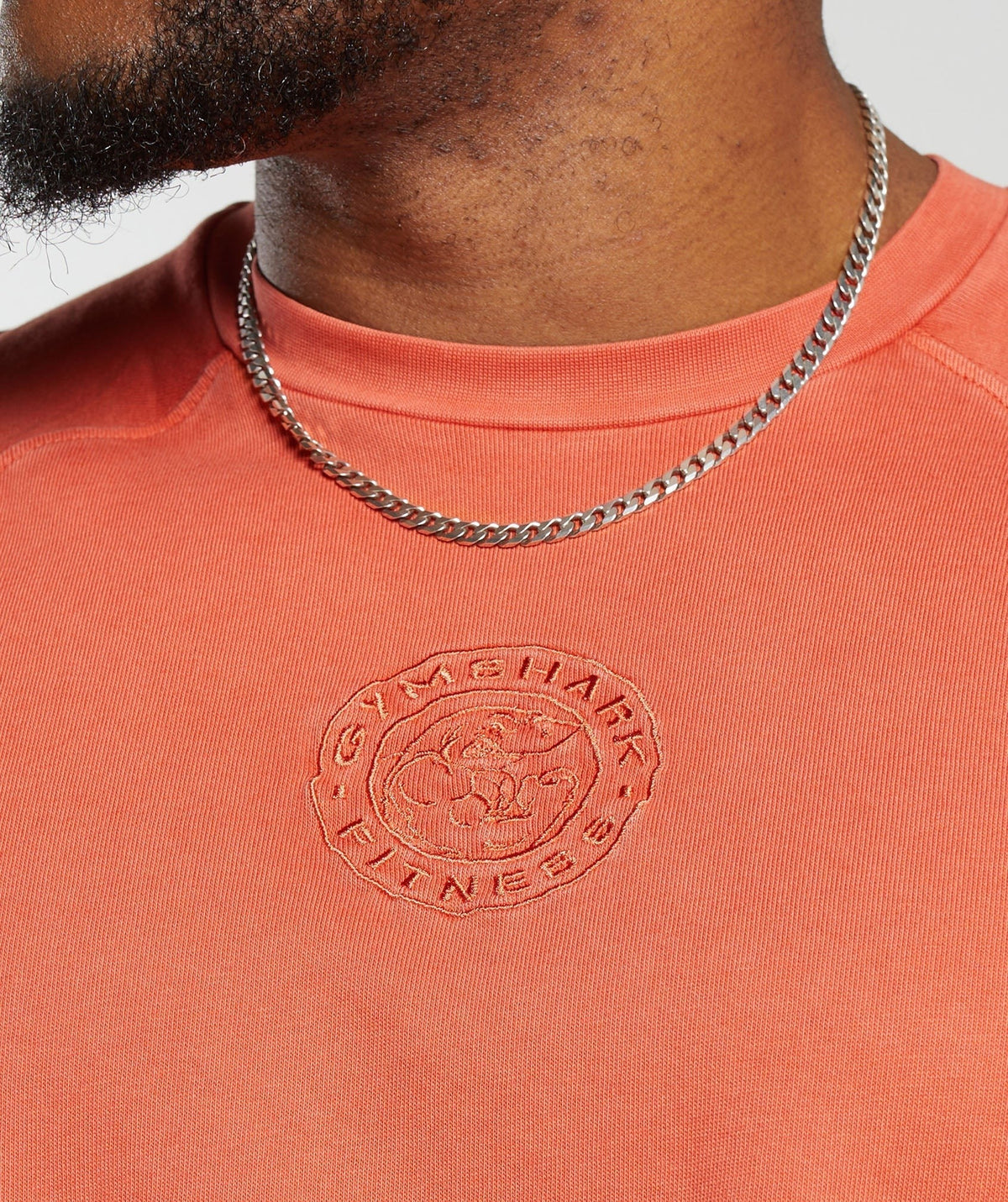 Gymshark Premium Legacy Tee - Muted Orange/Pigment Dye