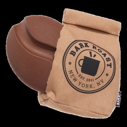 Jitter Pug Coffee Bean Super Chewer Durable 2-in-1 Dog Toy