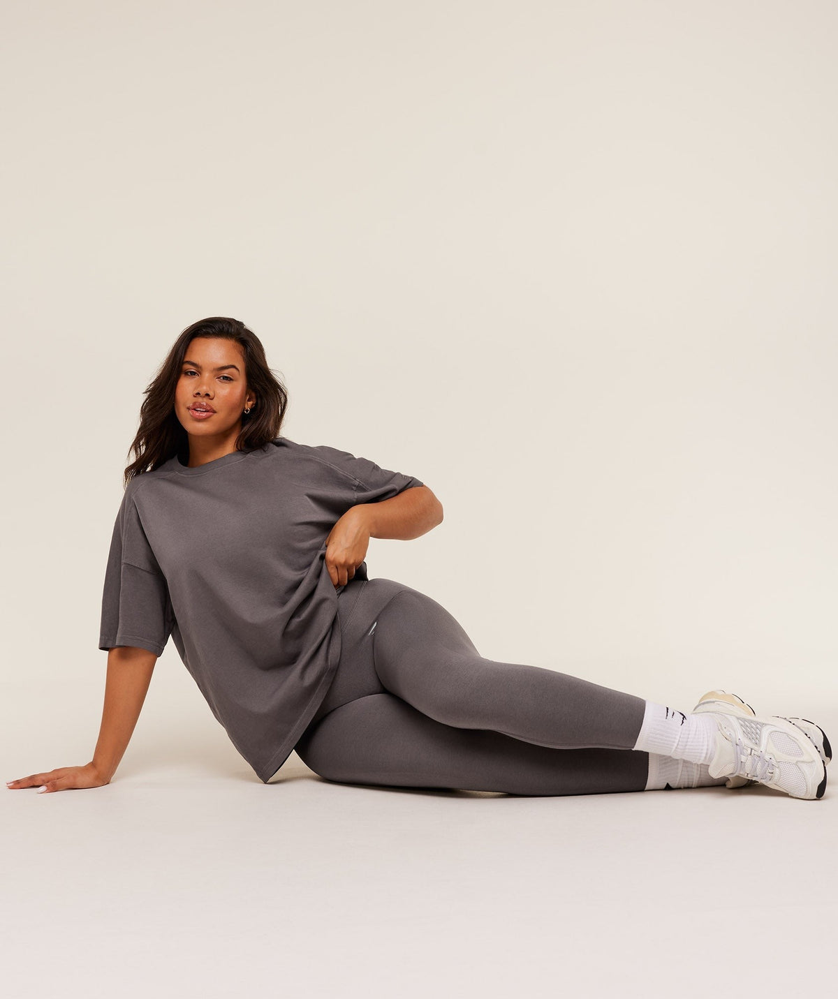 Gymshark Pump Cover Top - Cool Brown/Wash