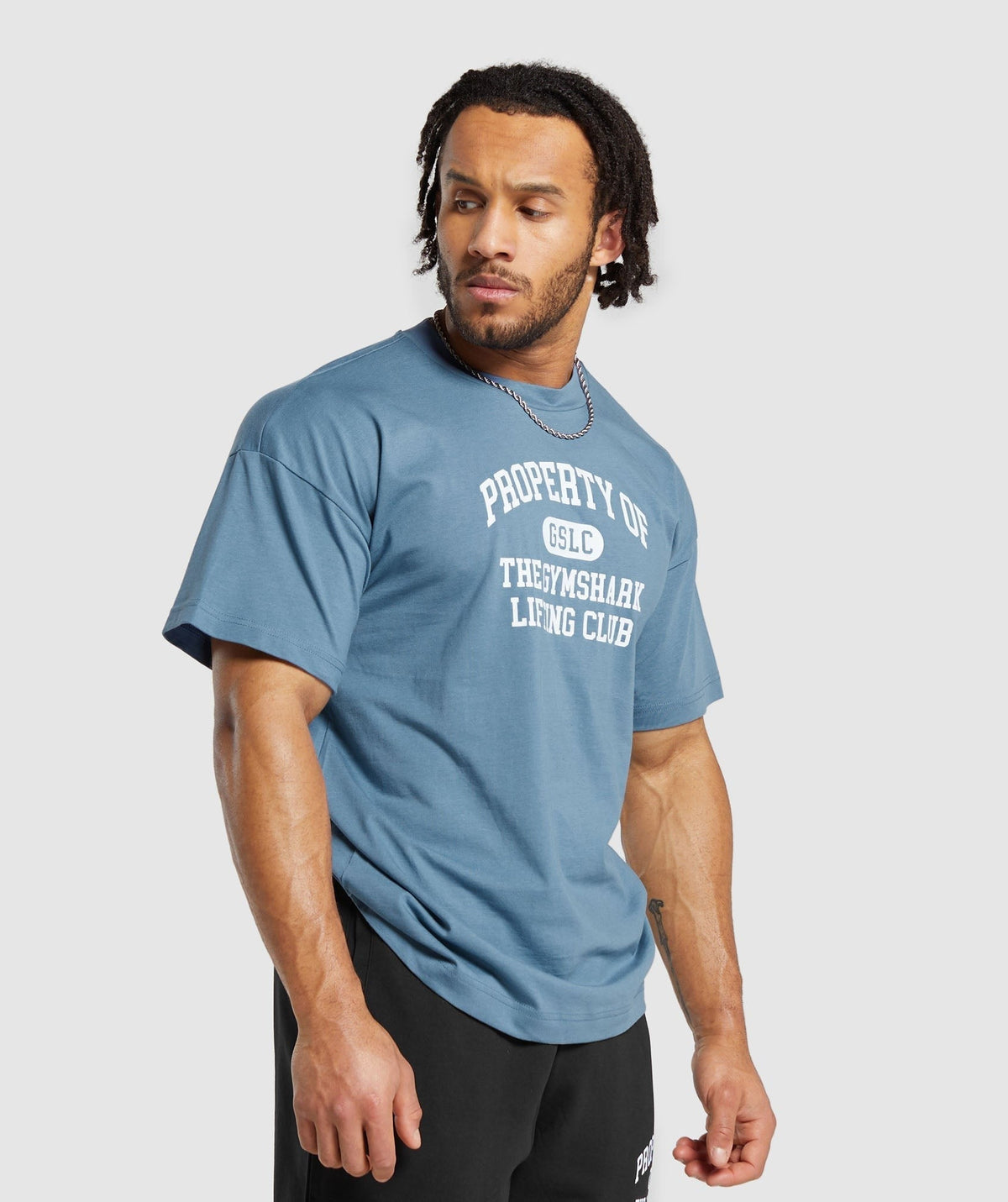 Gymshark Property Of Tee - Faded Blue