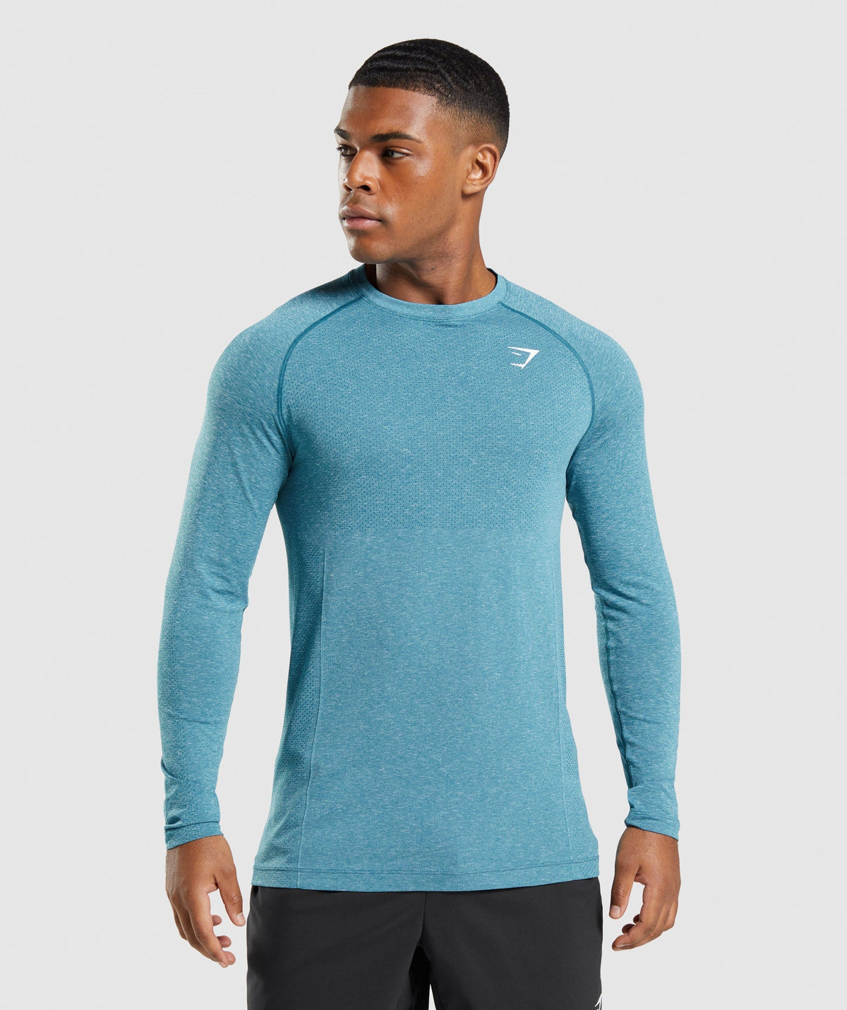 Gymshark Vital Long Sleeve Tee - Tahoe Teal/ Marl