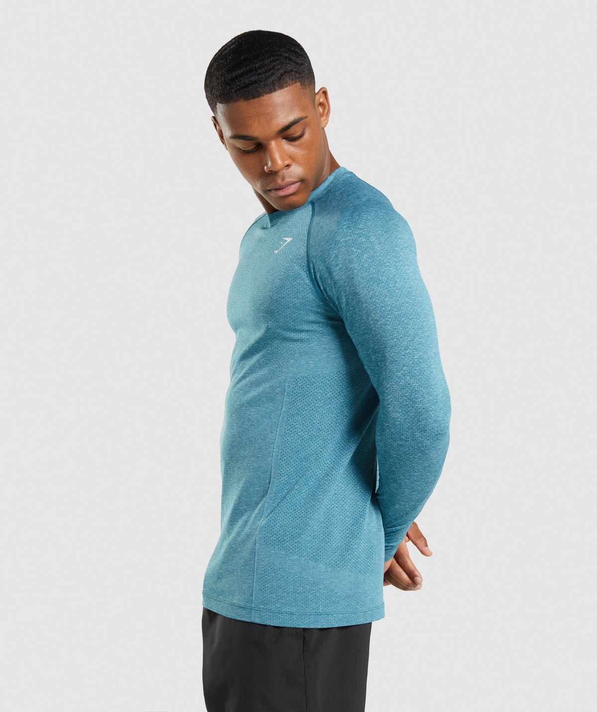 Gymshark Vital Long Sleeve Tee - Tahoe Teal/ Marl