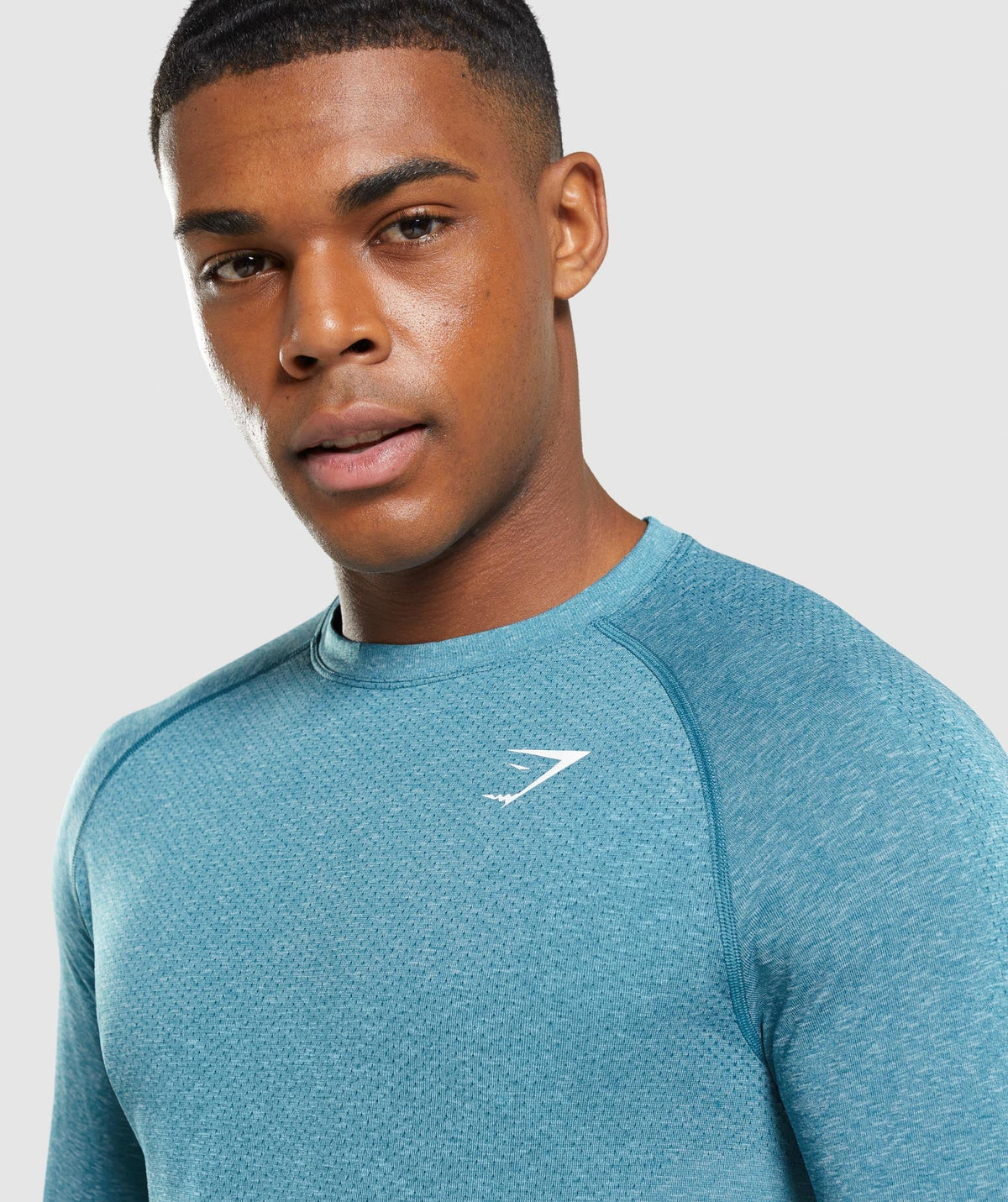 Gymshark Vital Long Sleeve Tee - Tahoe Teal/ Marl