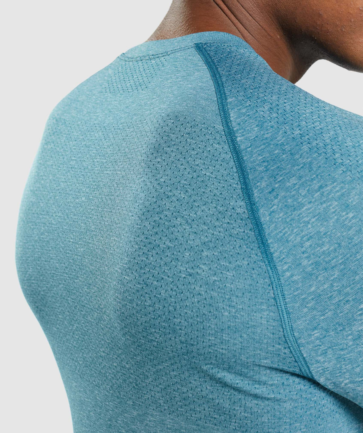 Gymshark Vital Long Sleeve Tee - Tahoe Teal/ Marl