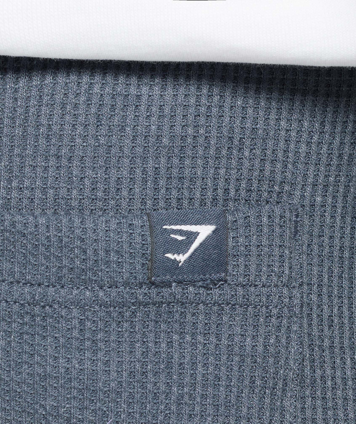 Gymshark Waffle Shorts - Titanium Blue/Cotton Part Dye