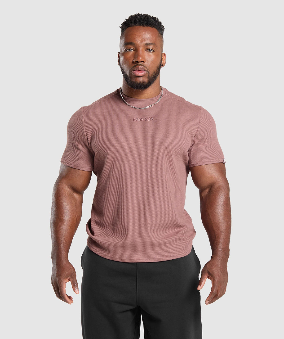 Gymshark Waffle Tee - Brick Brown