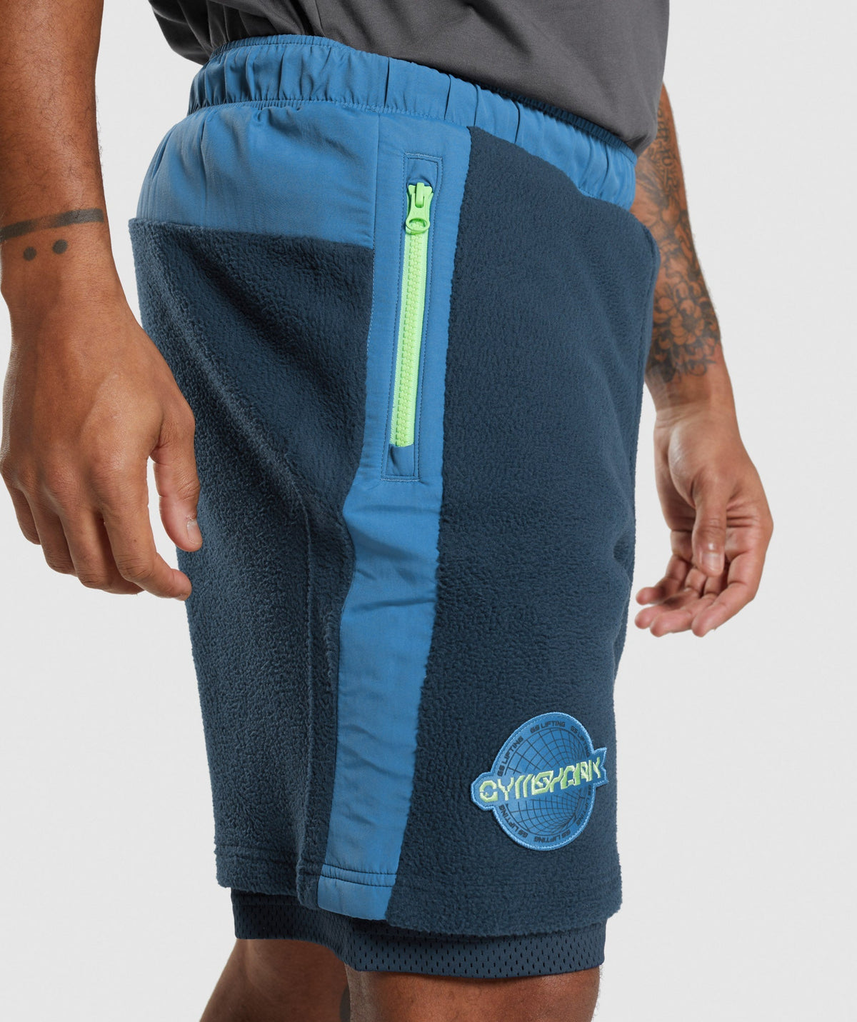 Gymshark Vibes 9" Shorts - Navy/Lakeside Blue