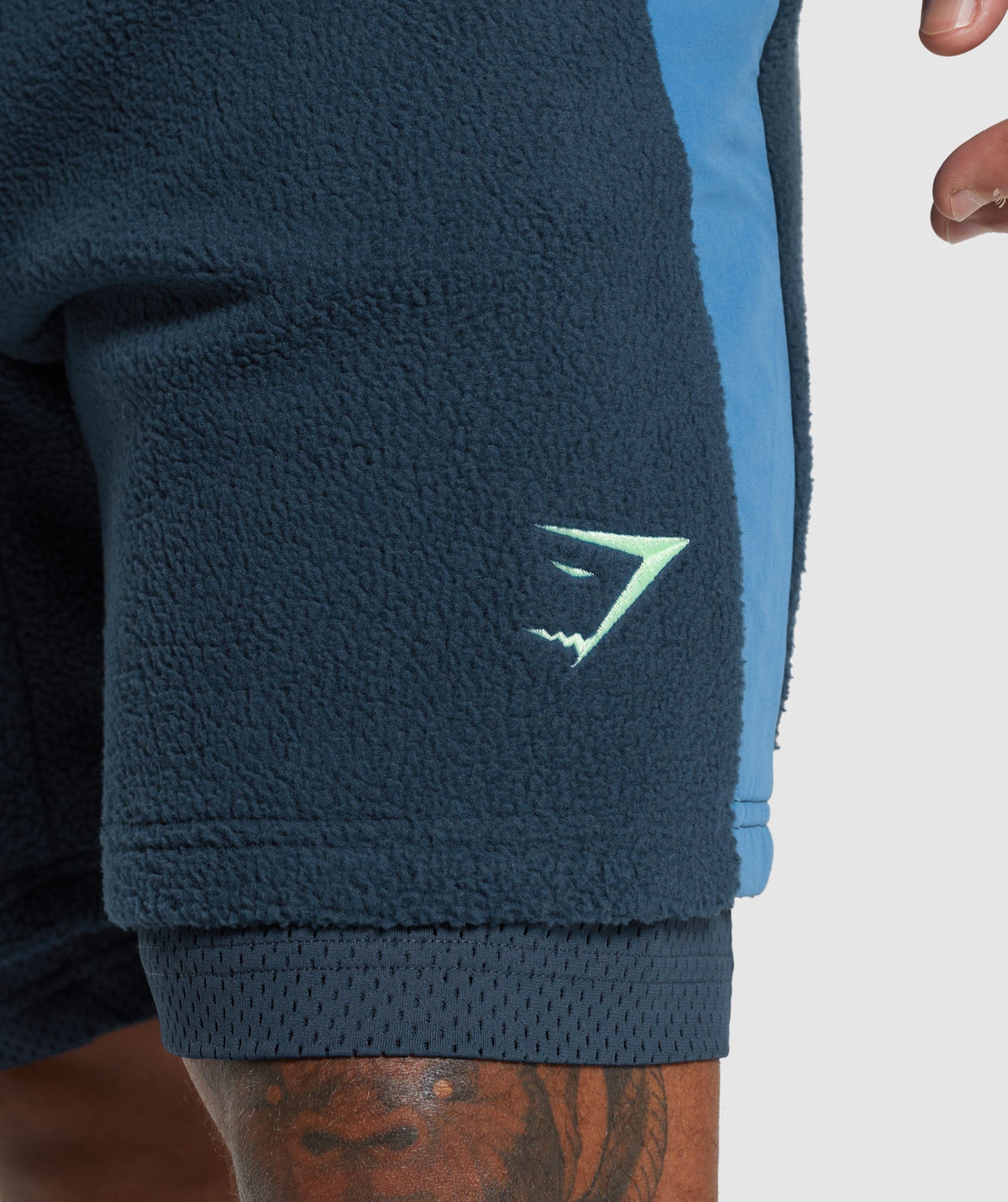 Gymshark Vibes 9" Shorts - Navy/Lakeside Blue