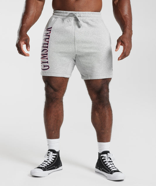 Gymshark Retrowave LC Short - Light Grey Core Marl