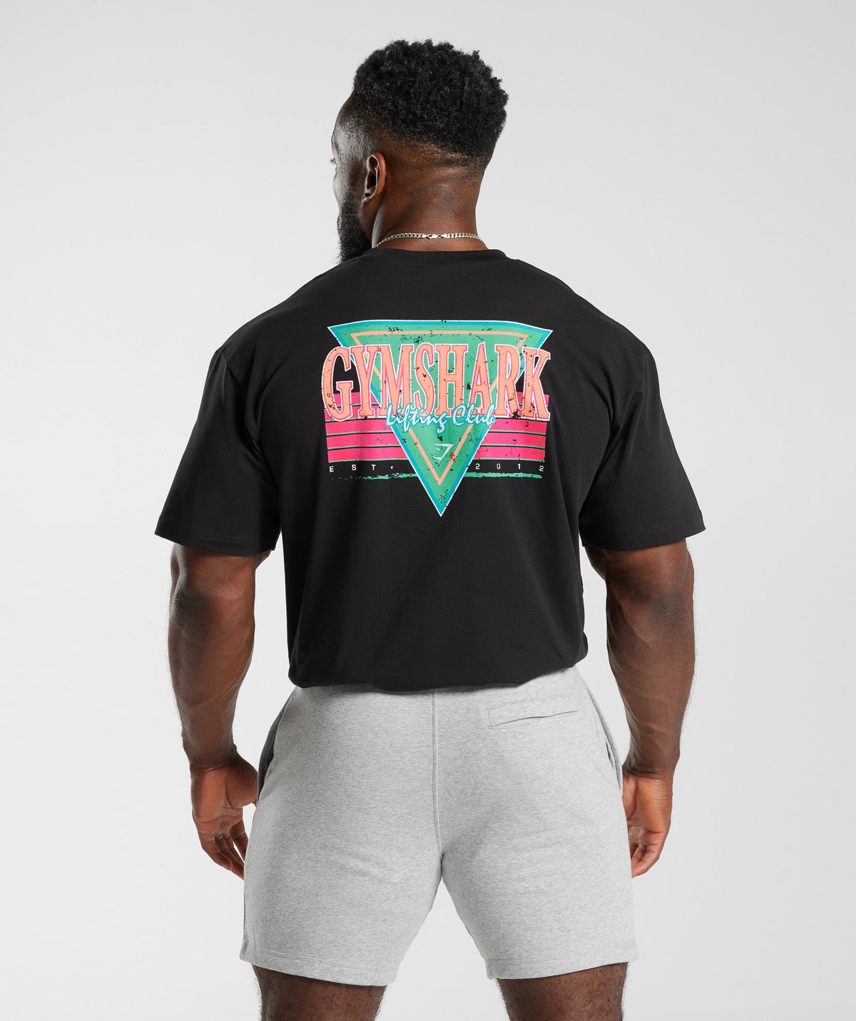 Gymshark Retrowave LC Oversized Tee - Black